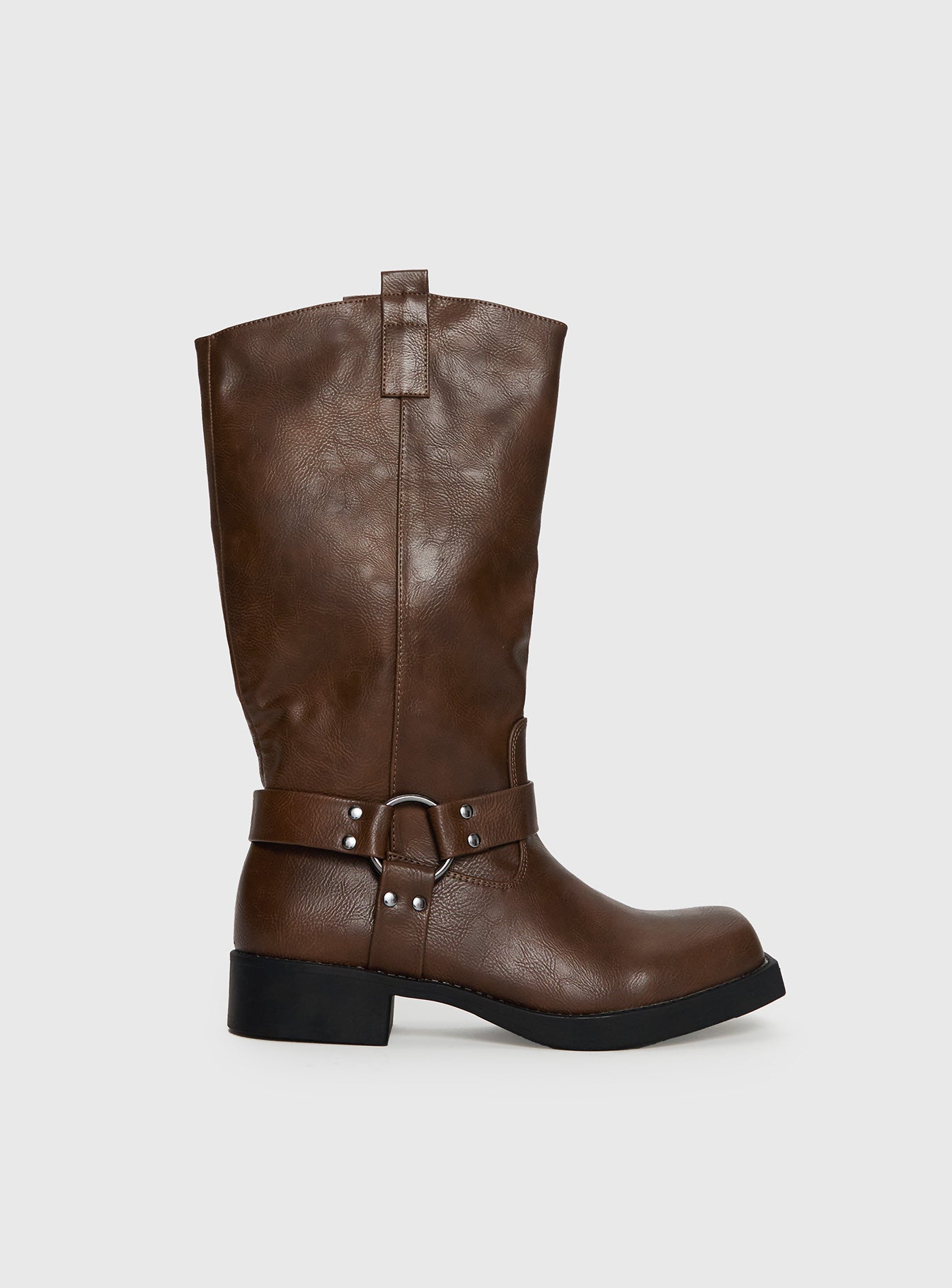 Brown Western Ankle Boots